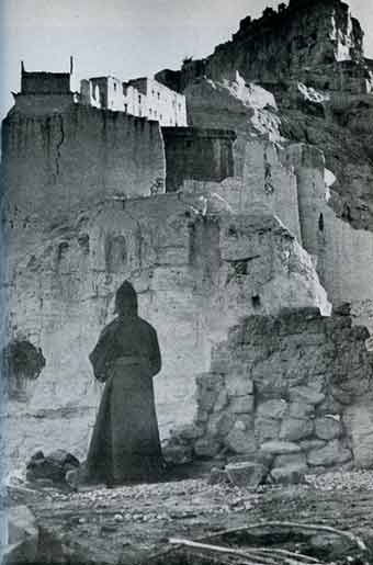 
Lama Anagarika Govinda gazes at Tsaparang - The Way of the White Clouds book
